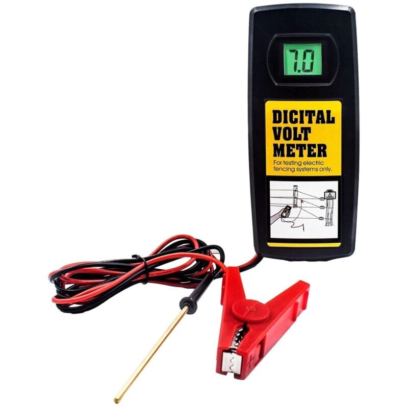 Ej.life - Testeur de clôture sans piquet Affichage led avec rétro-éclairage de 200-9900 v pour test de tension de clôture électrique de ferme