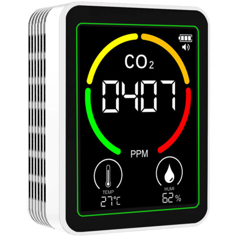 Testeur de CO2 3 en 1 : Testeur de température, d’humidité et de CO2 pour climatiseurs