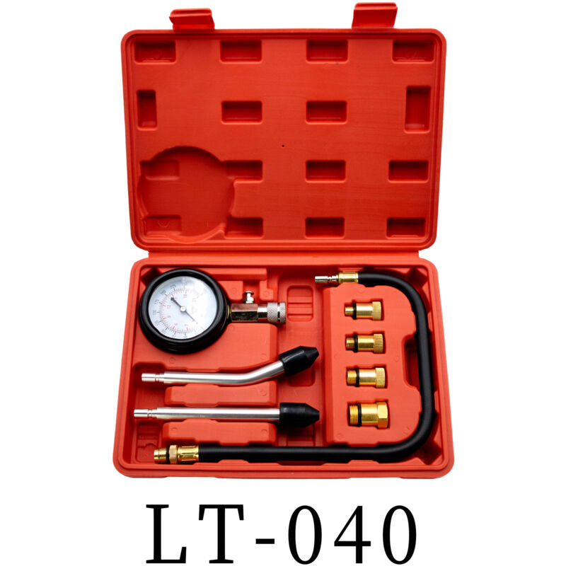 Testeur de compression, kit d'outils de manomètre pour tester moto, voiture, voiture, moteur hors-bord tronçonneuse motoneige, voiture, moteur à gaz
