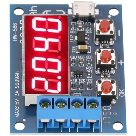 Testeur de décharge pour batteries 18650, Li-ion et plomb-acide, capacité 1.2-12V