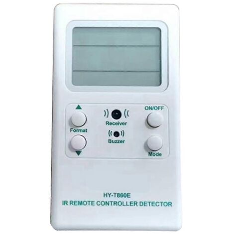 Testeur de décodeur de télécommande infrarouge universel pour projecteur, boîtier TV et AV (blanc)