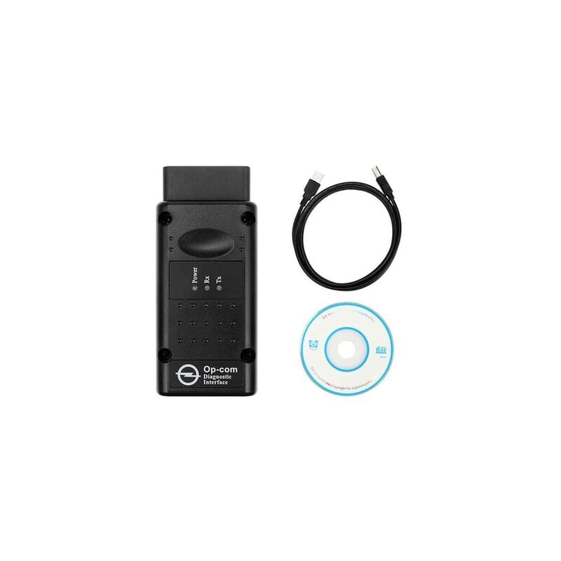 Testeur de diagnostic d'interface, voiture opcom 2012V Can OBD2 Oper Firmware V1.99, usb, noir