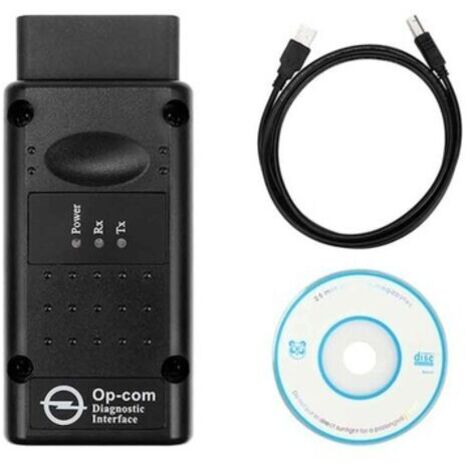 Testeur de diagnostic d'interface, voiture OPCOM 2012V Can OBD2 Oper Firmware V1.99, USB, noir
