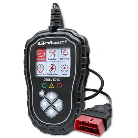 Testeur de diagnostic numérique Qoltec ProLine OBD2 EOBD Menu polonais 8 V-25 V Double système