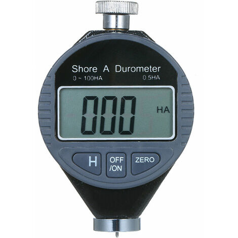 Testeur de dureté portable 0-100HA Shore A Éch de duromètre numérique pour cuir de gel de silice en caoutchouc avec grand écran LCD (LX-A)