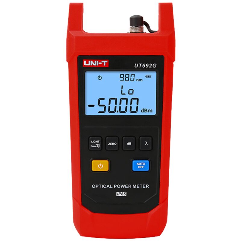 Testeur de fibre optique - Évaluation de la puissance de fibre optique - Connecteur fc - Étanche IP65 - Arrêt automatique