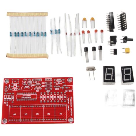 Testeur de fréquence à cristal 1Hz-50MHz avec écran numérique 5 digits tube rouge pour électronique et réparation