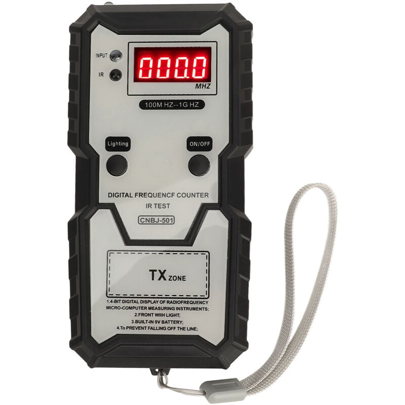 Eosnow Testeur de fréquence infrarouge pour clés à distance, 100M HZ à 1G HZ, affichage numérique de haute précision, testeur de fréquence porte-clés