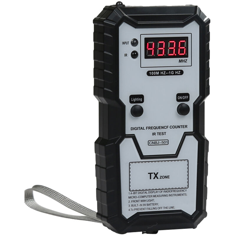 Meterk - Testeur de fréquence infrarouge pour clés de voiture 100 M-1 ghz Instrument de test de compteur de fréquence infrarouge électronique