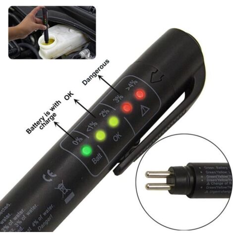 Testeur de liquide de frein - Mini - OBD2 - Affichage à LED - Vérification de l\'humidité - Universel