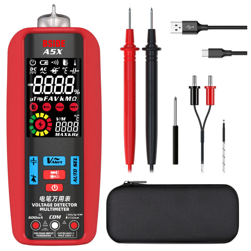 Multimètre numérique professionnel, tension, courant, résistance, fréquence, capacité, diode, température, capacité, mesure, testeur, détecteur de