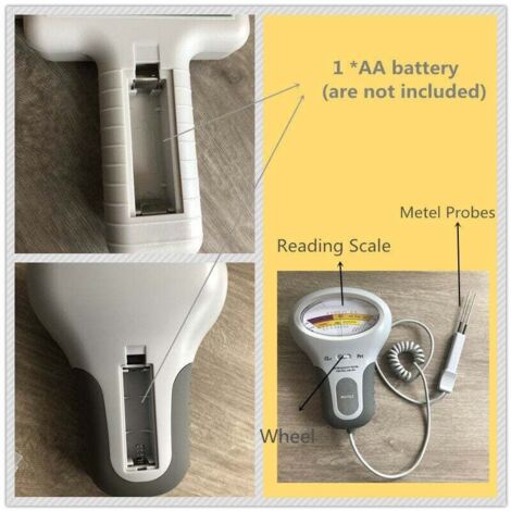 Testeur de pH et Chlore 2-en-1 Électrique, Appareil de Mesure CL2 pour Piscine et Spa avec Écran LCD