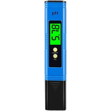 Testeur de pH numérique - Résolution 0,01 - Précision de poche - Plage de mesure du pH de 0 à 14 - Convient pour les aquariums -Adélala