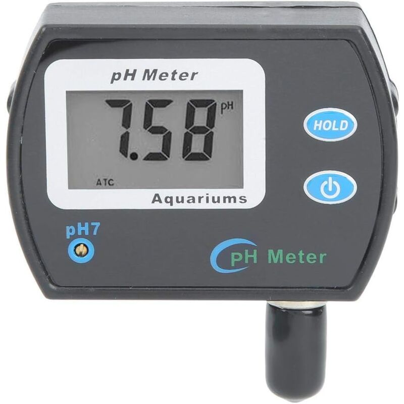 Testeur de pH, Test de la qualité de l'Eau par mètre numérique lcd pour la Piscine des Aquariums (Prise ue 220V)