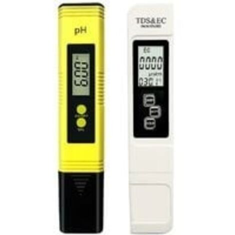 Testeur de pH, testeur de pH de piscine mesure TDS pH EC température qualité de l'eau testeur de pH pour eau potable, piscine, aquarium, boissons, culture hydroponique
