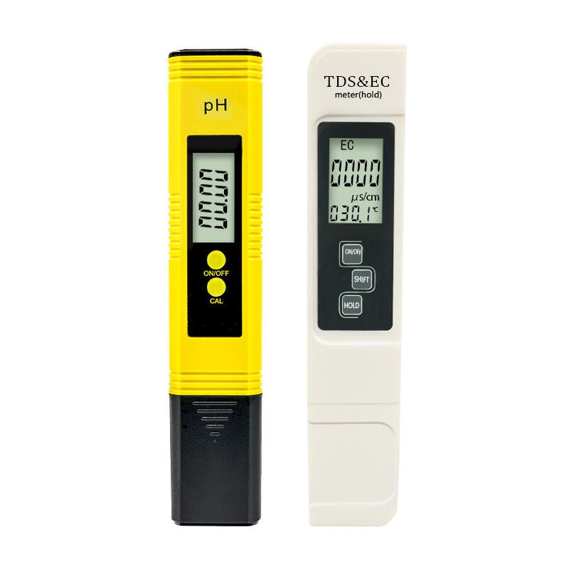 Testeur de pH, testeur de pH de piscine mesure tds pH ec température qualité de l'eau testeur de pH pour eau potable, piscine, aquarium, boissons,