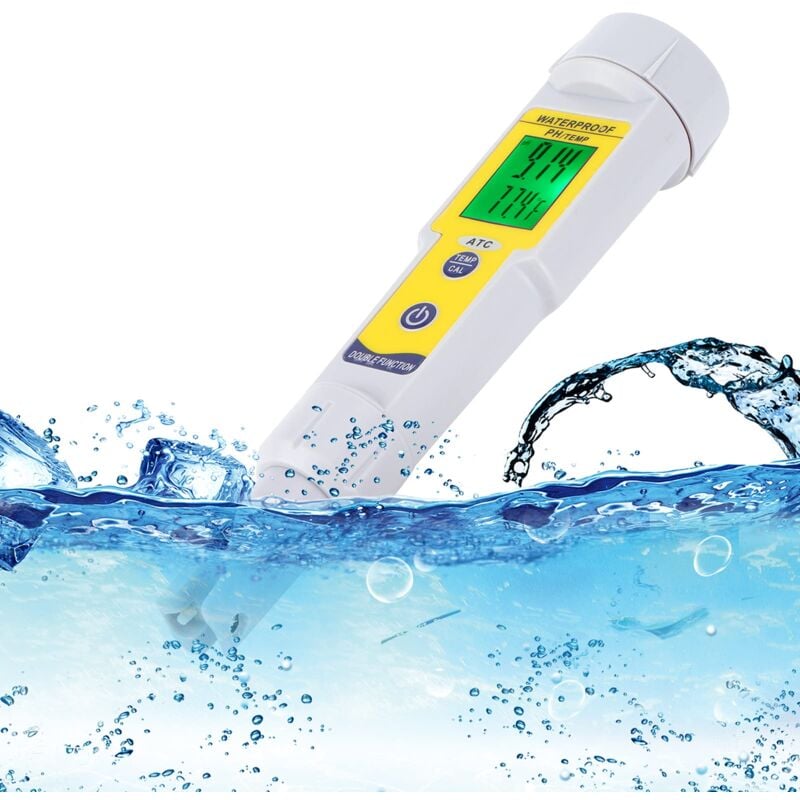 Testeur de pH, testeur d'eau portable pour spa pour aquarium pour eau potable pour piscine