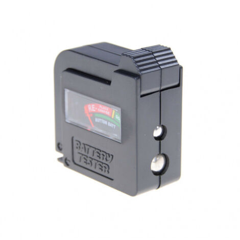 Testeur de piles 1,5 V/9 V - Mini testeur de piles - Détecteur de puissance de pile - Aucune pile requise, Plug and Play