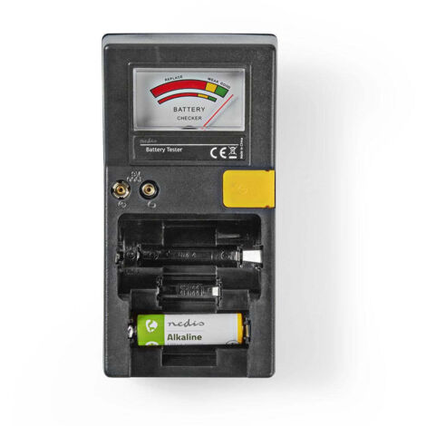 Testeur de piles 9v - aa - aaa - pile bouton - c - d svart