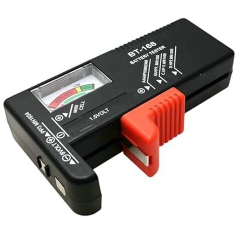 Testeur de Piles, Batterie Universel, Battery Tester, pour AA AAA C D 9V 1,5V & Piles Boutons, Appareil Mesure Précis à Usage Domestique et Professionnel -