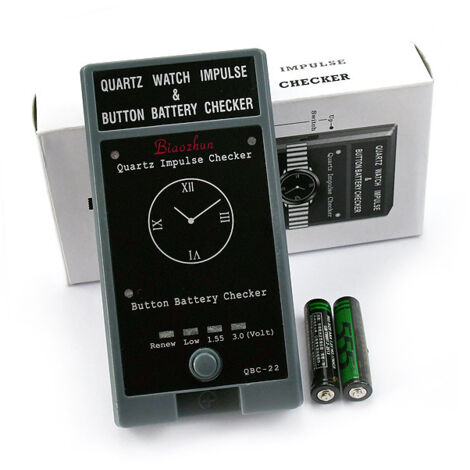 Testeur de Piles Bouton et Mouvement Quartz avec Fonction Mesure Bobine IC, Outil de Diagnostic Horloger