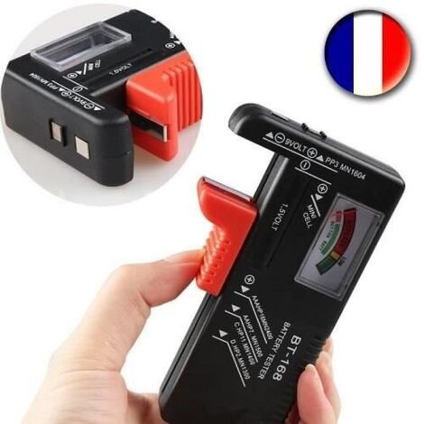 Testeur de piles - BT-168 - Universel - Teste AA AAA 9V 1.5V - Fonctionne sans piles
