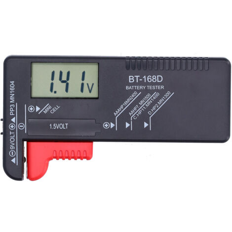 Testeur de Piles Numérique Portable Universel pour Piles Bouton et Petits Appareils Électriques