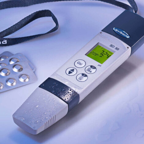 Testeur de piscine portable SD50 – Mesure pH, ORP, conductivité, TDS, sel – Étanchéité IP67 – Écran rétroéclairé pour lecture facile – Lovibond