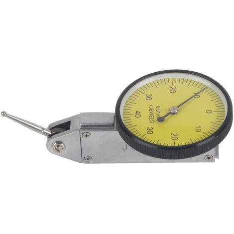 Testeur de précision 0,01mm avec cadran à levier et étui gris - Kit d'outils de mesure