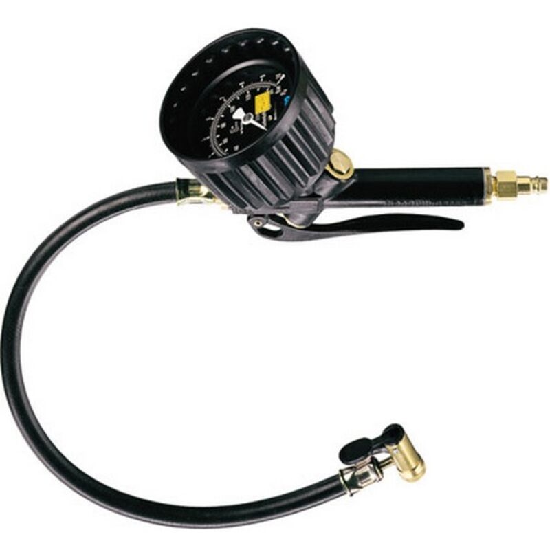 Testeur de pression des pneus manuel 151 euroair, ø manomètre : 80 mm, Raccord Connecteur mâle dn 7,2