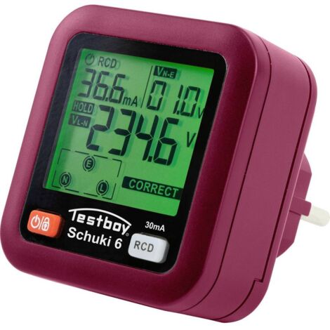 Testeur de prises électriques Testboy Testavit Schuki 6