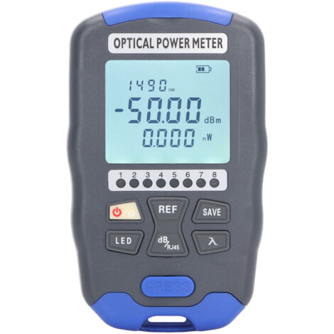 Testeur de puissance à fibre optique 10KM, interface universelle FC/SC/ST, LED, plage -50 à +26dBm, portable