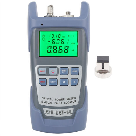 Testeur de puissance optique DXP-50D portable, source lumineuse rouge pour fibre, mesure d'affaiblissement 5km 1mW
