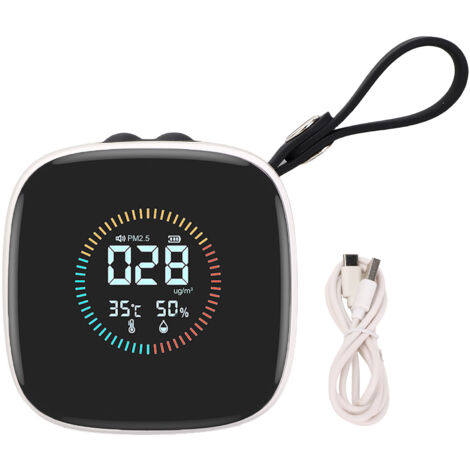 Testeur de qualité de l'air PM2.5, température et humidité, affichage LCD, pour maison, hôtel, bureau