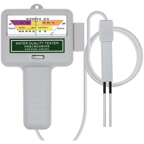 Testeur de qualité de l'eau numérique portable – Analyseur pH et chlore pour piscine – Lecture rapide et précise – Sans réactifs chimiques