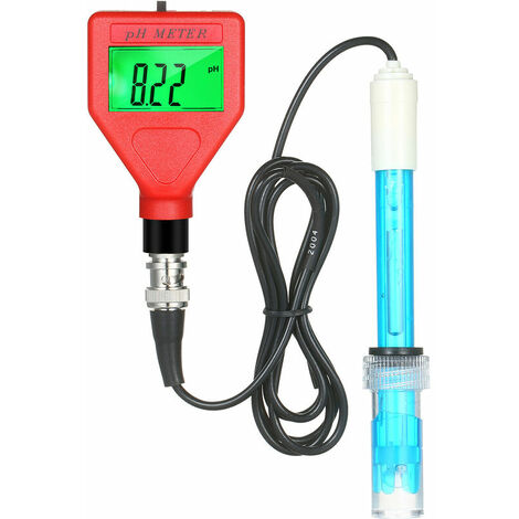 Testeur de qualité de l'eau pH-mètre 0-14pH Plage de mesure Stylo PH LCD 1,5 pouces avec rétroéclairage vert pour laboratoire d'aquaculture de sauce alimentaire de brassage d'eau, Type1