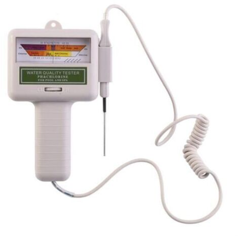 Testeur de qualité de l'eau, Qualité Eau Testeur, PH Testeur Automatique de Chlore Résiduel Ph Eau Testeur Analyse Chlore Piscine Kit Test