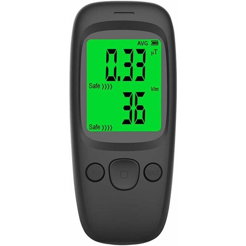 Testeur de rayonnement électromagnétique détecteur de cristal liquide numérique portatif testeur de température extérieur noir