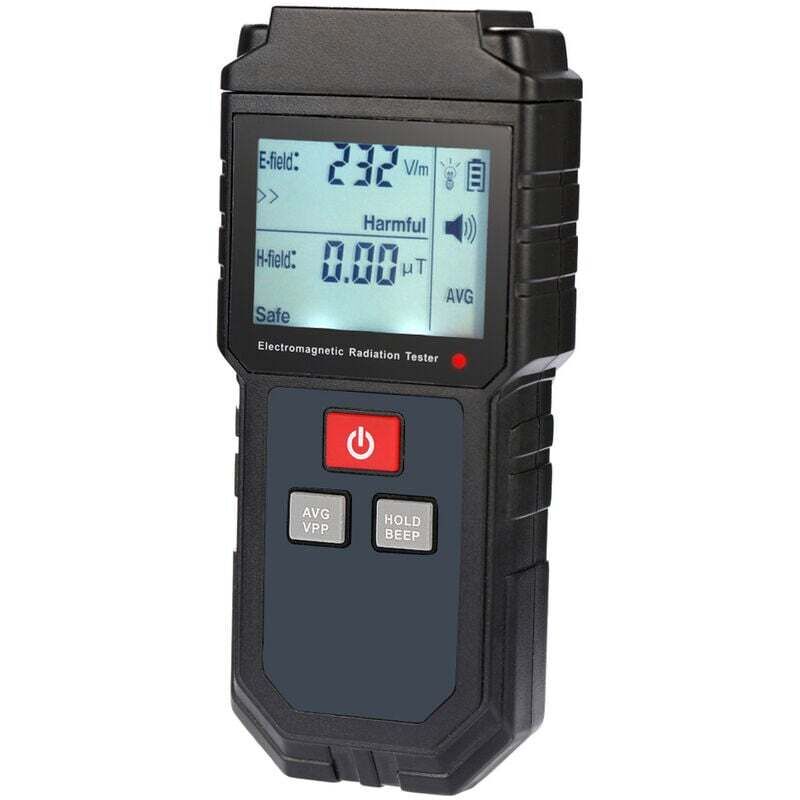 Lifcausal - Testeur de rayonnement électromagnétique portable, détecteur de dosimètre de champ magnétique de champ électrique, avec alarme sonore et