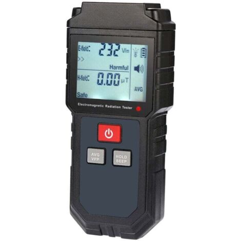 Testeur de rayonnement électromagnétique portable, détecteur de dosimètre de champ magnétique de champ électrique, avec alarme sonore et lumineuse