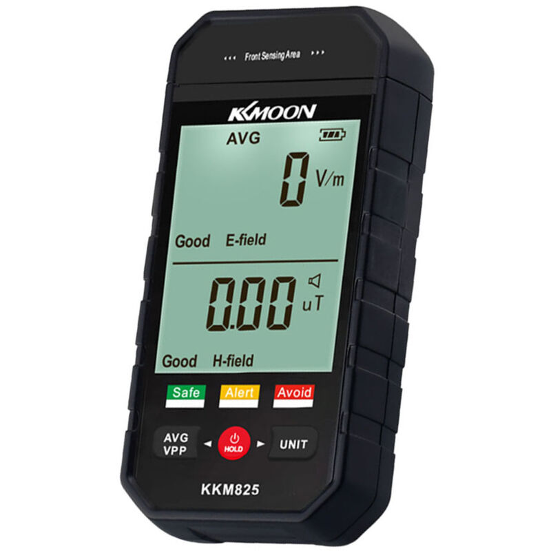 Lifcausal - Testeur de rayonnement électromagnétique portable,kkm825 test de rayonnement de champ magnétique de champ électrique, alarme lumineuse