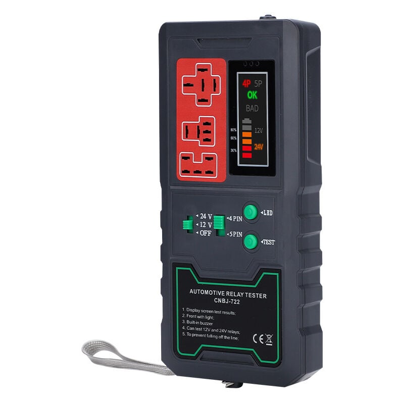 Testeur de relais automobile, prise us 100V à 240V, prise de Conversion ue 125V 250V, pour l'entretien des voitures et des motos