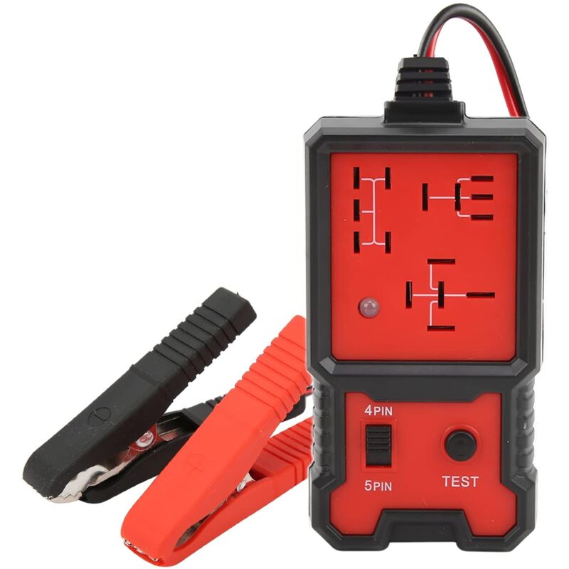 Testeur de Relais de Voiture 12V, Outil D'analyse de Vérificateur de Diagnostic de Testeur de Relais Automobile électronique Rouge avec
