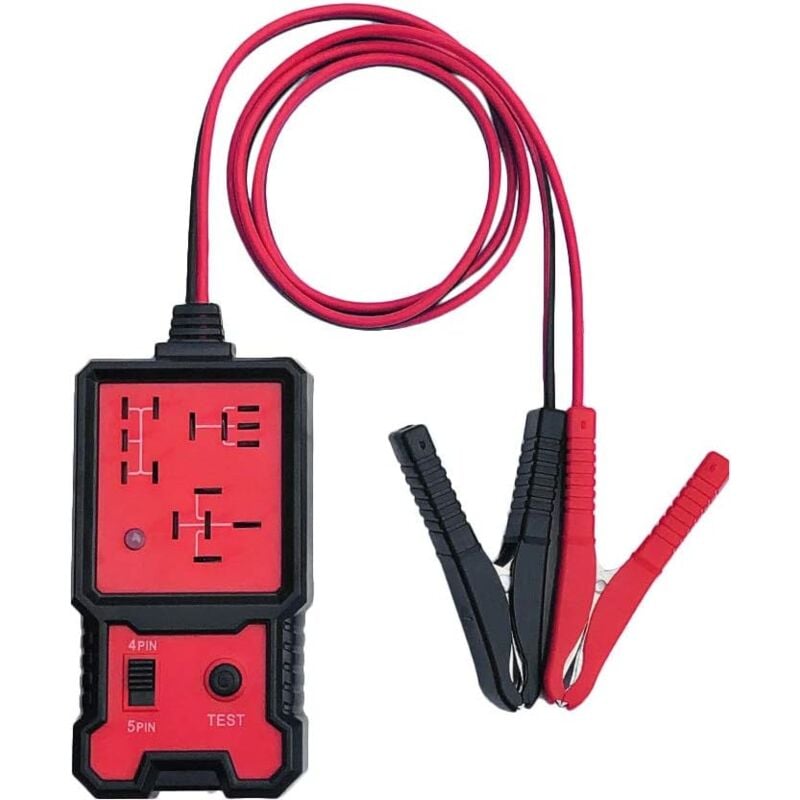 Testeur de Relais Electronique 12V Voiture Batterie Checker avec Clips Auto Relais Outil de Diagnostic