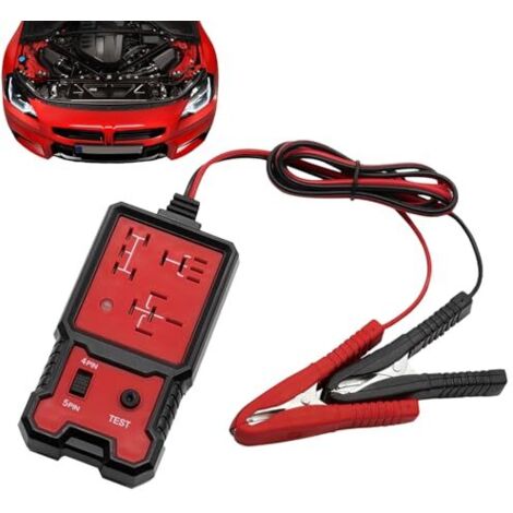 Testeur De Relais Kit Automobile,Outil de Diagnostic Automobile  Indicateur Systèmes Électriques avec Pinces pour Maintenance Véhiculaire Vérifications Sécurité et Dépannage Circui -