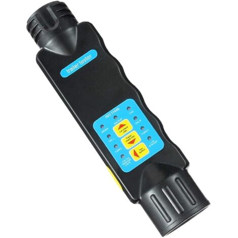 Testeur de Remorque 13 Broches, Testeur Prise Remorque 13 Broches 12V Testeur Fiche Remorque Testeur Éclairage 13 Broches pour Remorque Caravane RV Camion