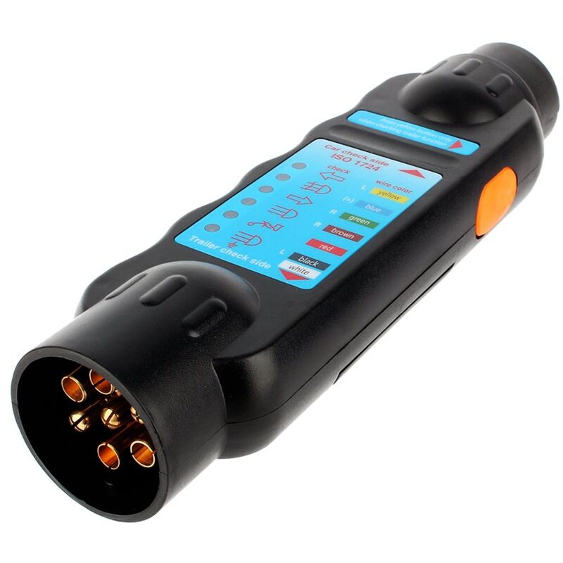 Testeur de Remorque de Voiture,12V 7 Broches Outil de Test de Remorque Testeur de Circuit de câblage Outils de Diagnostic Testeur De Fiche De Prise