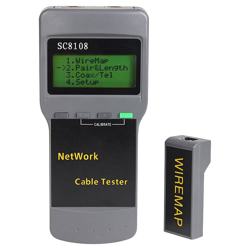 Lifcausal - Testeur de réseau à écran lcd numérique portable multifonctionnel SC8108, compteur de câble téléphonique lan
