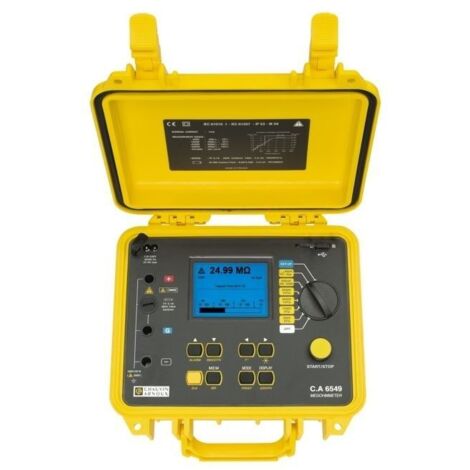 Testeur de résistance d'isolement Chauvin Arnoux , 40V, 5100V ( Prix pour 1 )