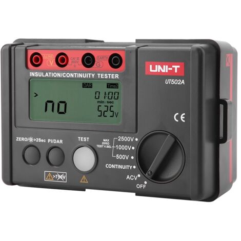 Testeur de résistance d'isolement UNI-T UT502A, multimètre, voltmètre, mégohmmètre (piles non fournies)